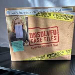 Unsolved Case Files Harmony Ashcroft Cold Case Murder Mystery Party Game New Box